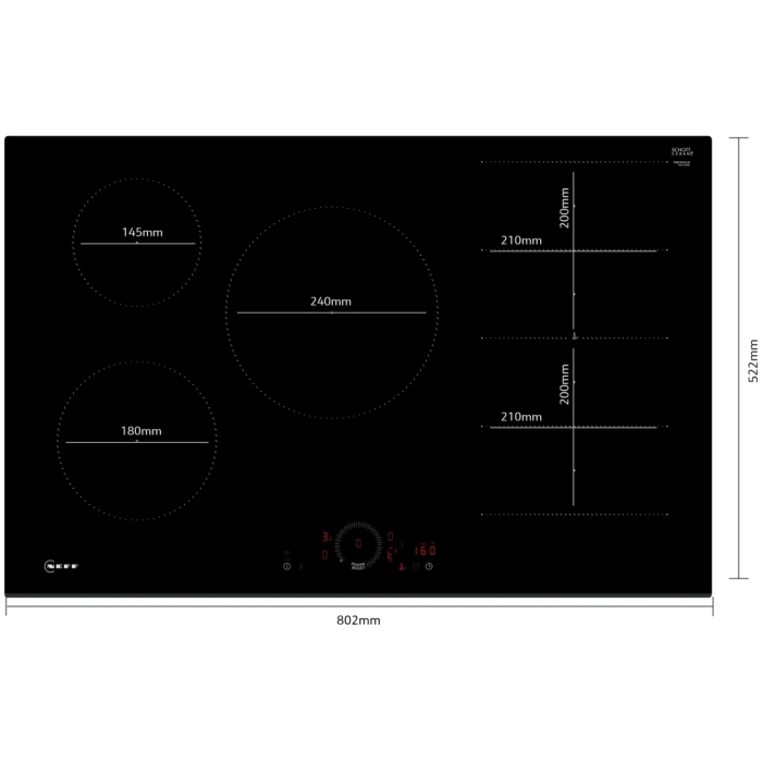 NEFF T68FHV4L0 80cm Induction hob - Image 4