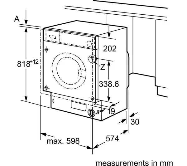 NEFF W544BX2GB Built-in Washing Machine - Image 6