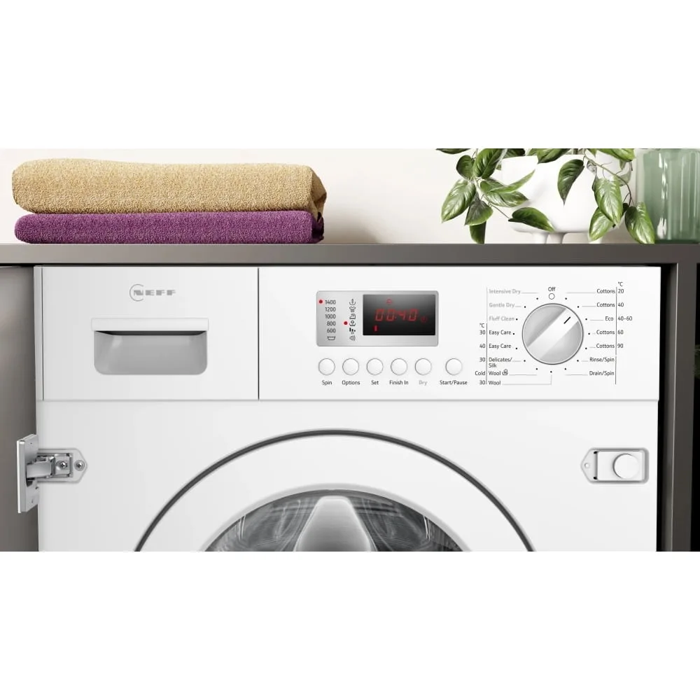 NEFF V6320X2GB 7/4KG 1400 Spin Built-in Washer-Dryer - Image 2