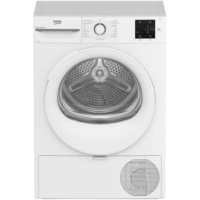 BEKO BMN3T3823W 8KG Heat-pump condenser tumble dryer