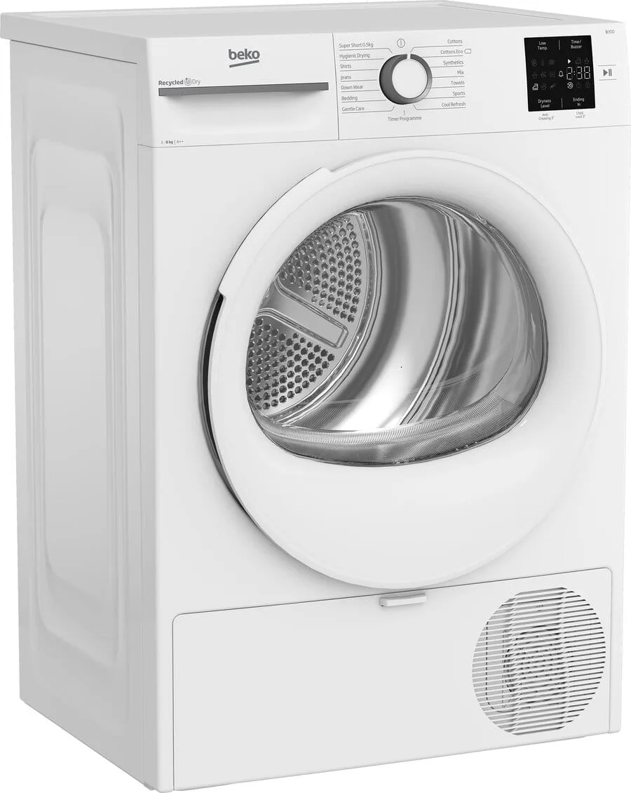 BEKO BMN3T3823W 8KG Heat-pump condenser tumble dryer - Image 2