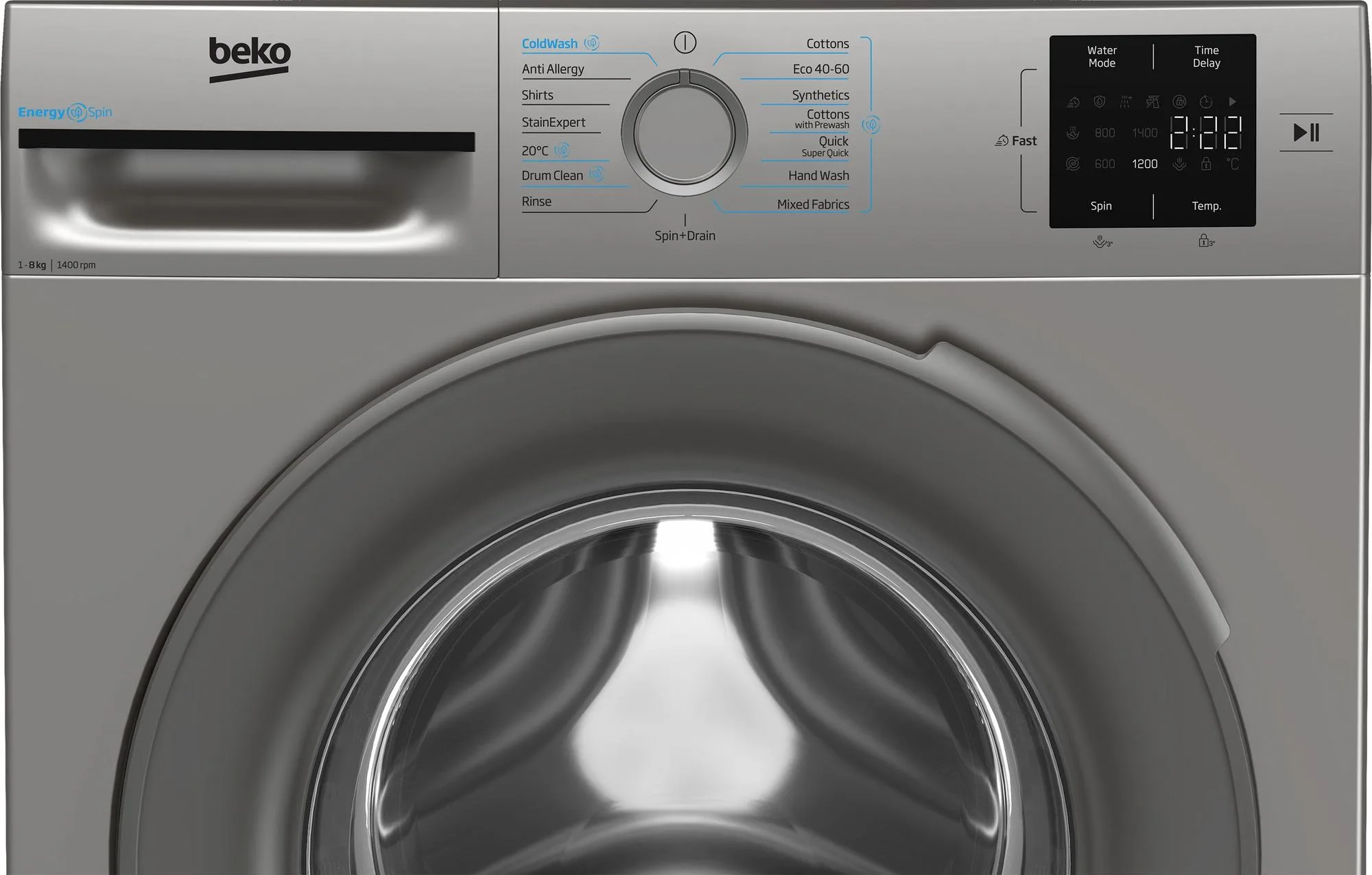 BEKO BMN3WT3841S 8KG 1400 Spin washing machine - Image 3