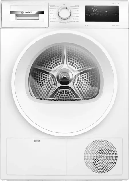BOSCH WTH85225GB 8KG Heat-pump condenser tumble dryer