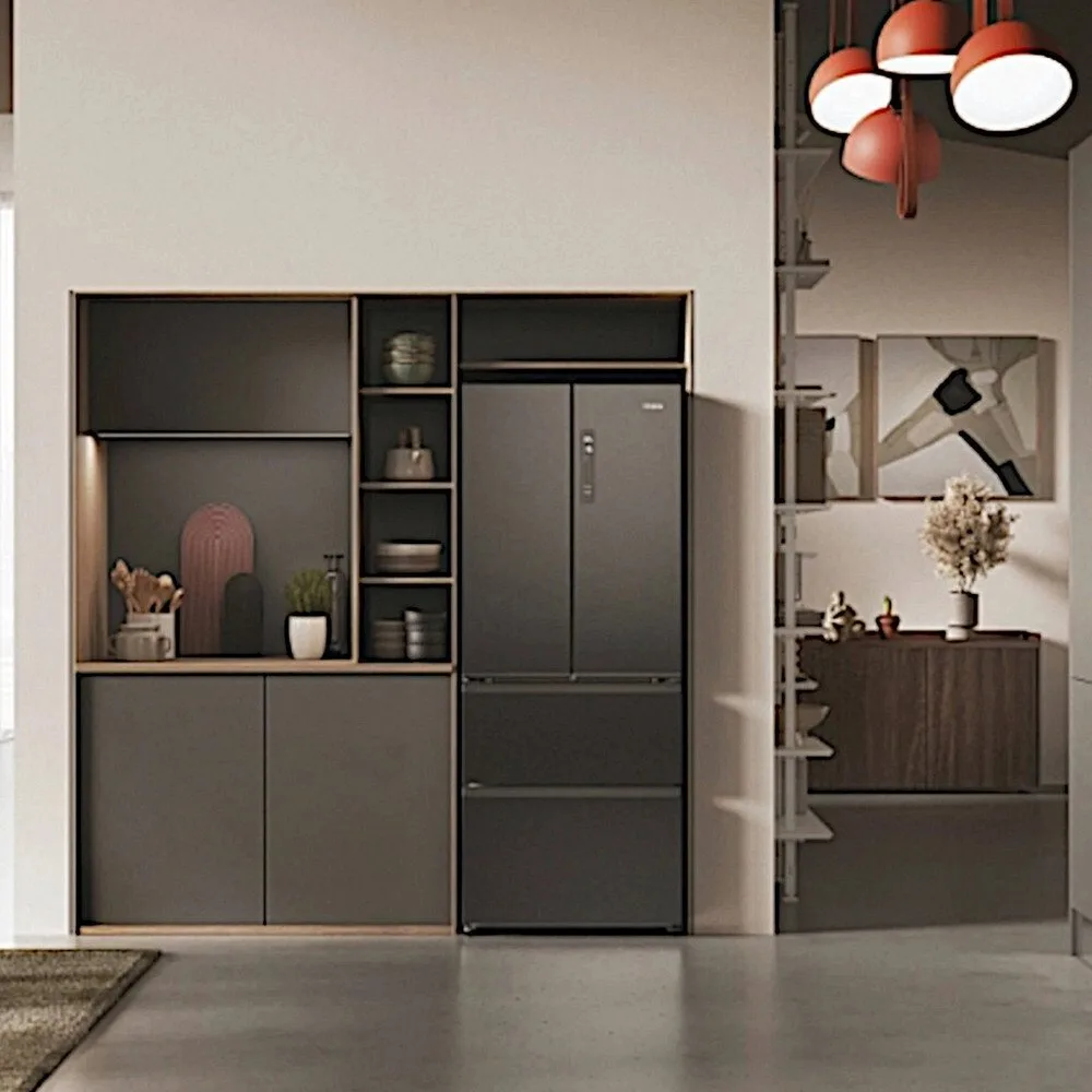 HAIER HFR3718ENMD American-style fridge freezer