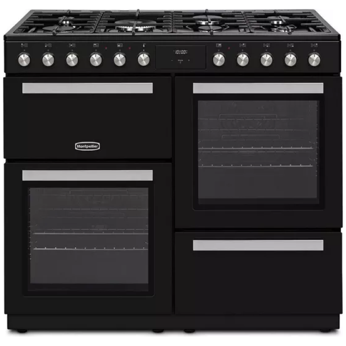 MONTPELLIER MDFRC100K Dual fuel range cooker
