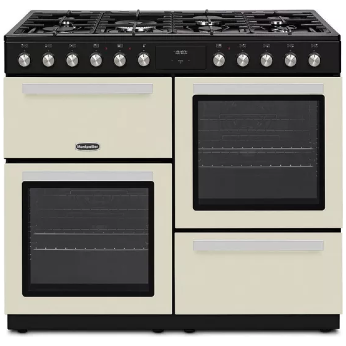 MONTPELLIER MDFRC100C Dual fuel range cooker