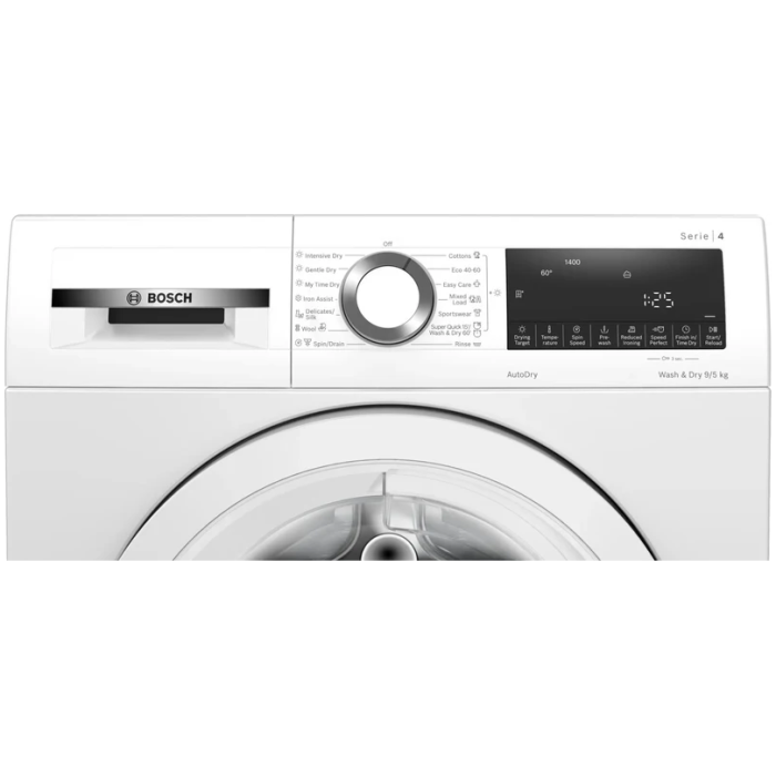 BOSCH WNA144V9GB 9/5KG 1400 Spin washer-dryer - Image 2