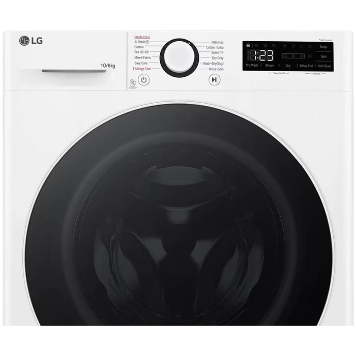 LG FWY606WWLN1 10/6KG 1400 Spin washer-dryer - Image 3