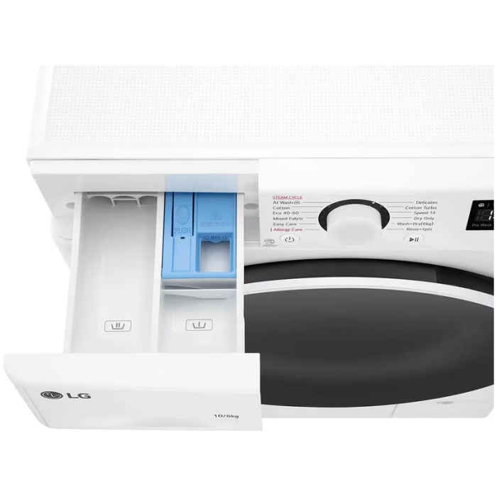 LG FWY606WWLN1 10/6KG 1400 Spin washer-dryer - Image 4
