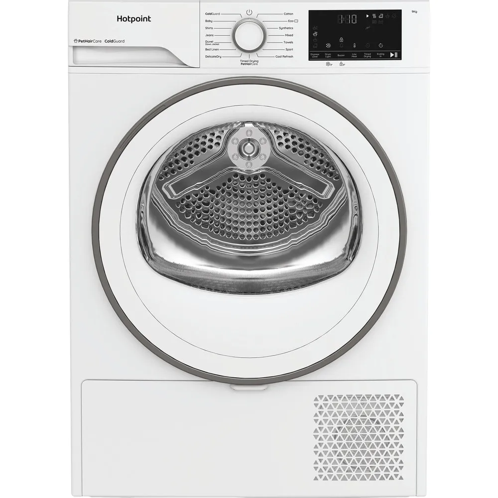 HOTPOINT CHD93MWWUK 9KG Heat-pump condenser tumble dryer