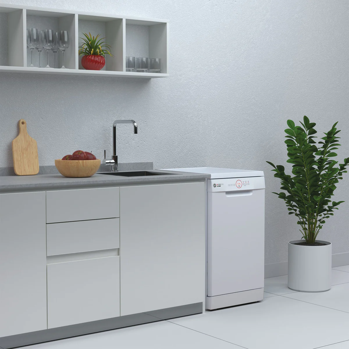 HOOVER HDPH2D1049W Slimline 10-place dishwasher - Image 5