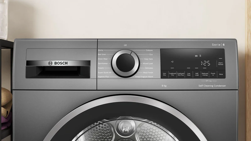 BOSCH WQG245R2GB 9KG Heat-pump condenser tumble dryer - Image 2