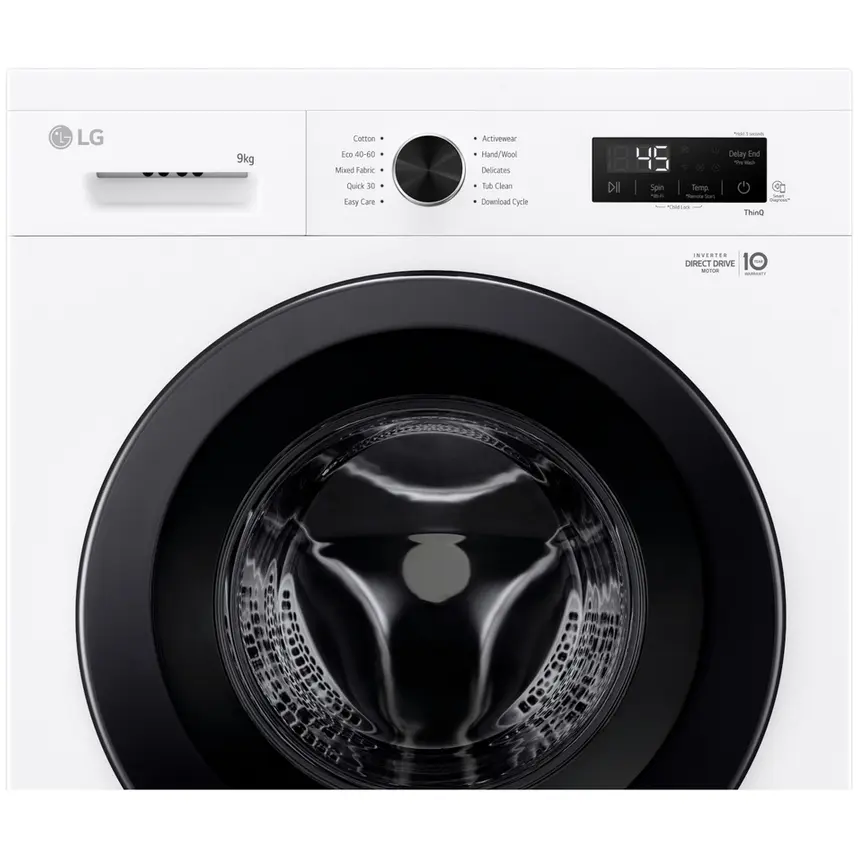 LG F4X1009NWK 9KG 1400 Spin washing machine - Image 3